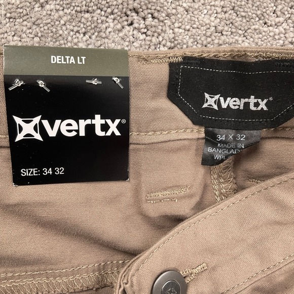 Vertx Delta LT Pants Mens 34W 32L Khaki Tactical Cargo Gorpcore Outdoor Stretch - Picture 3 of 13